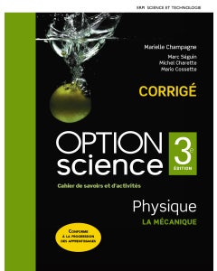 OPTION science - Physique, 3e édition - 5e secondaire