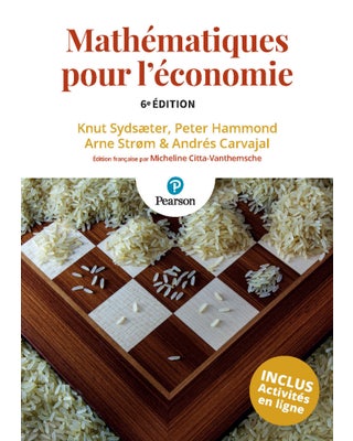 Mathématiques pour l'économie, 6e éd. - Livre numérique (My Lab)